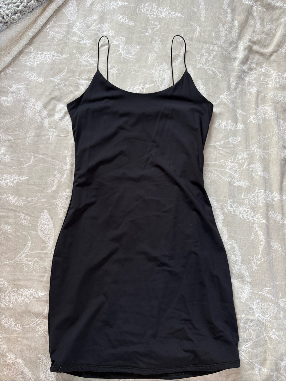 Garage Black Slip Dress with Spaghetti Straps